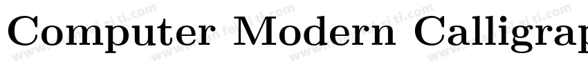 Computer Modern Calligraphic字体转换